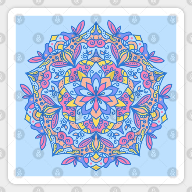 FLOWER MANDALA Magnet by WISDOM HEARTS MX